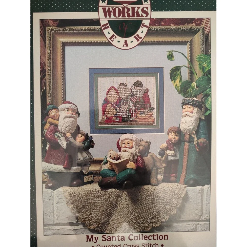 VTG Alma Lynne My Santa Collection Cross Stitch Pattern Chart Christmas ALX-92